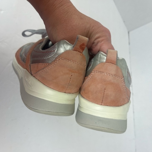 EARTH-traveler suede & mesh sneaker in burnt-orange-woman’s 8 - Picture 4 of 10